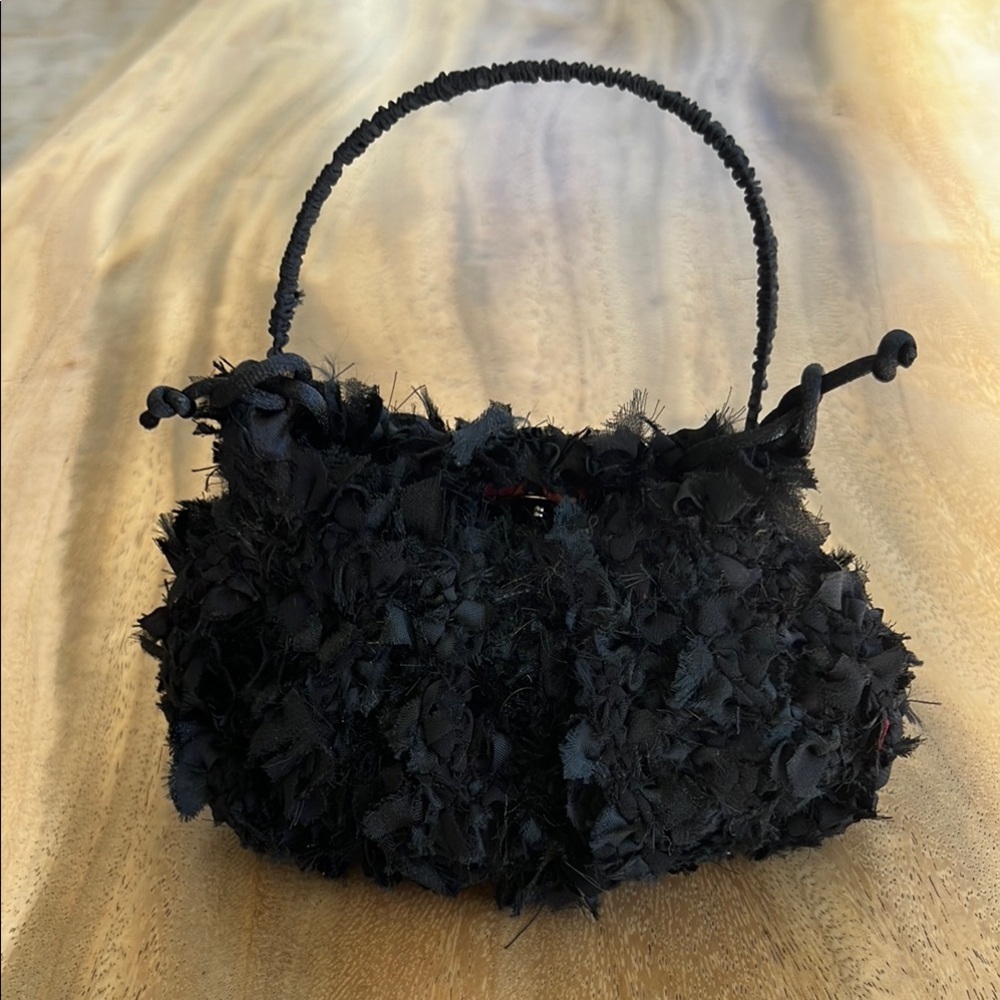 Handcrafted in Brazil, One of a Kind Black Clutch